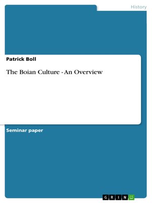 cover image of The Boian Culture--An Overview